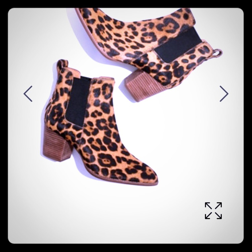 Madewell CHELSEA boots (real leopard calf hair)